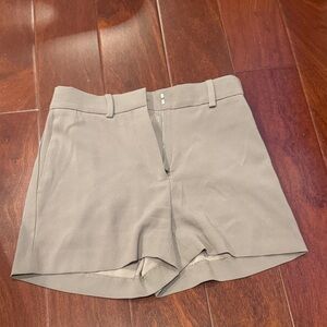 Babaton High-Rise Tailored Shorts — Light Gray